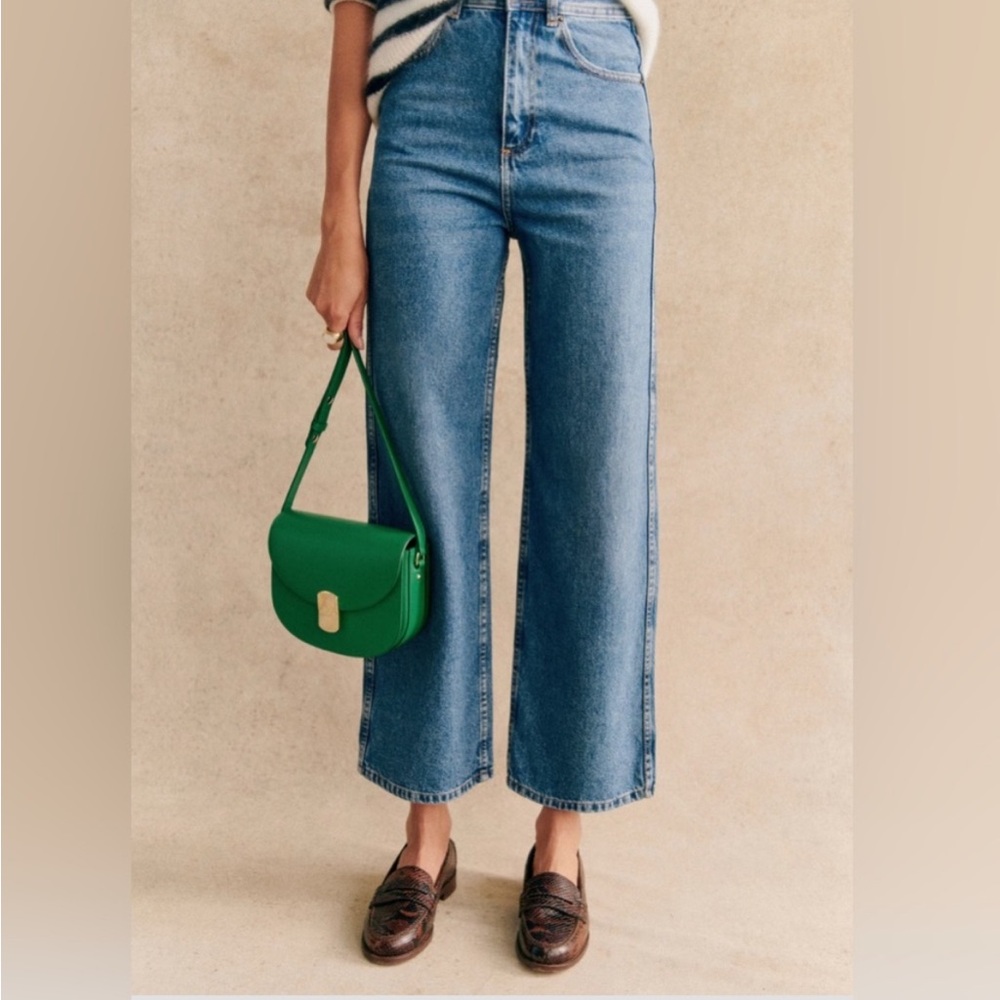 Sezane Blue Flare & Wide Leg Jeans